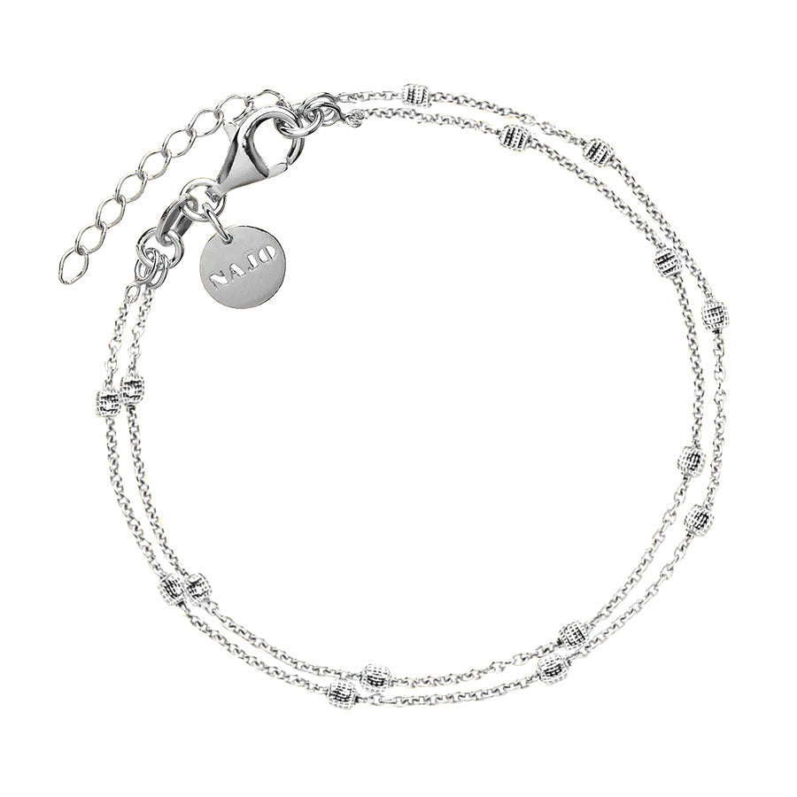 NAJO Birdsong Silver Chain Bracelet (18.5cm+ext)