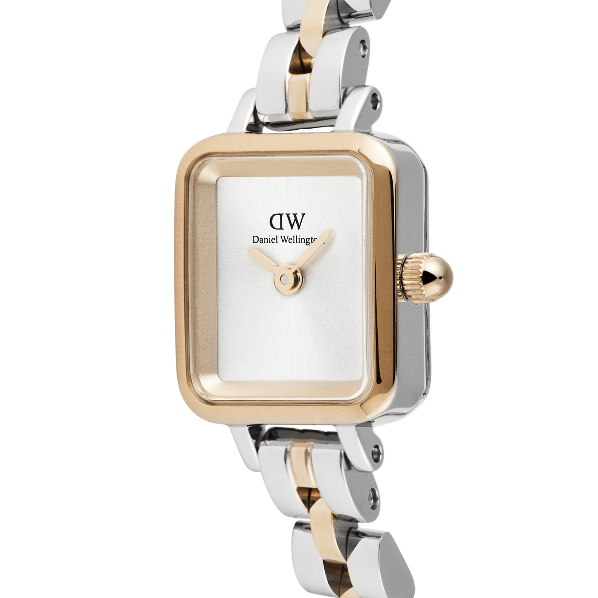 Daniel Wellington Quadro Mini Arch 3-Link Two Tone Rose Gold