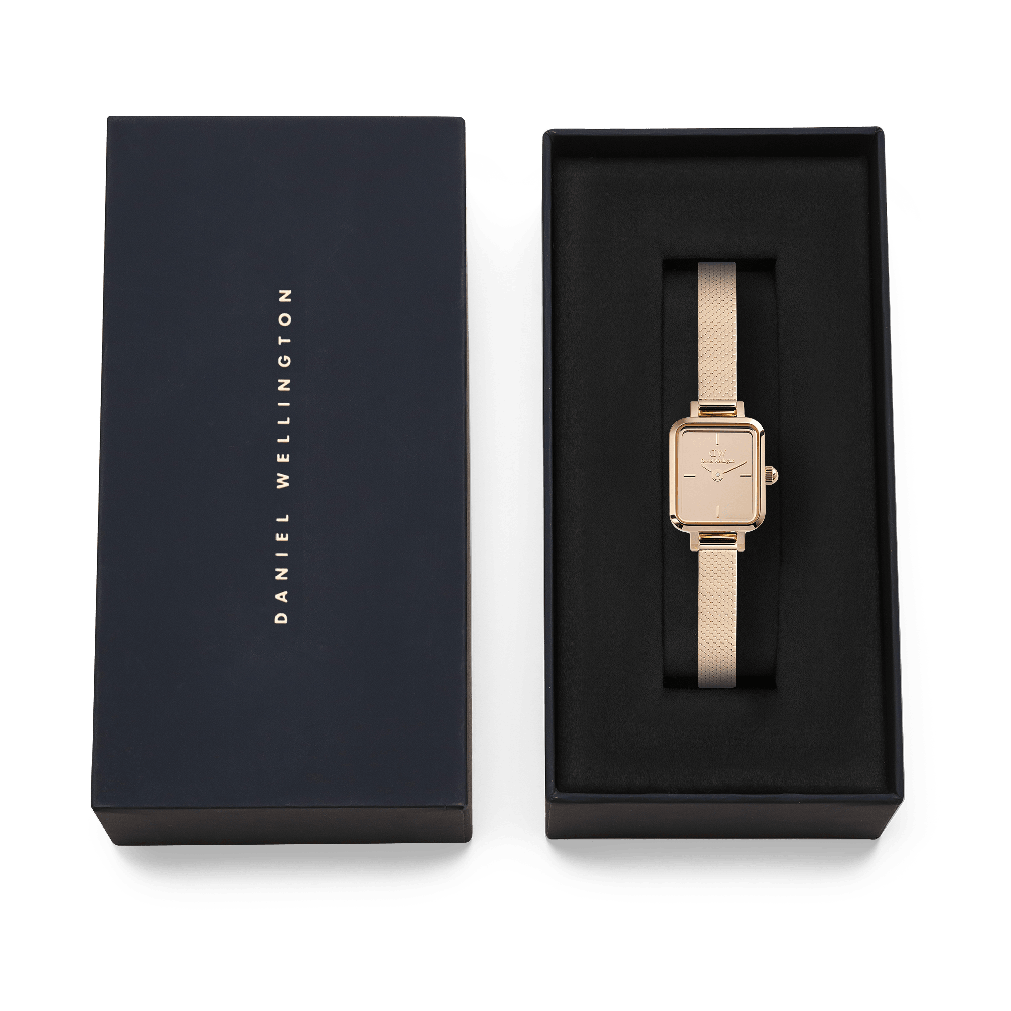 Daniel Wellington Quadro Mini Reflection Rose Gold Watch