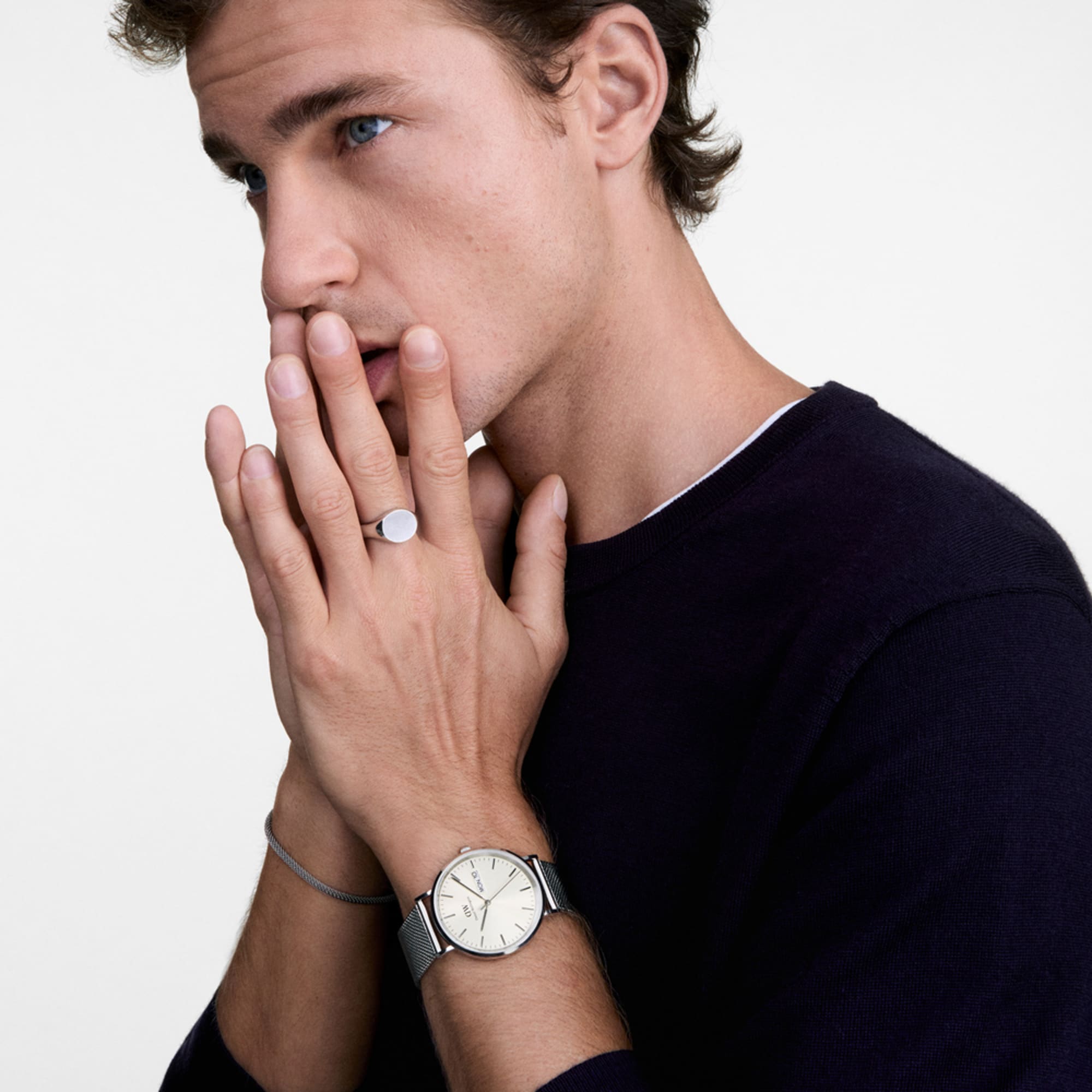 Daniel Wellington Classic Day Display Sterling Champagne Watch