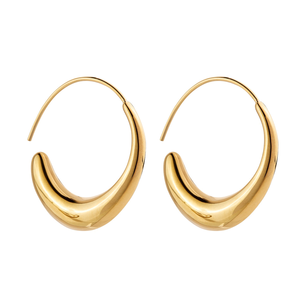 NAJO Flow Yellow Gold Earring