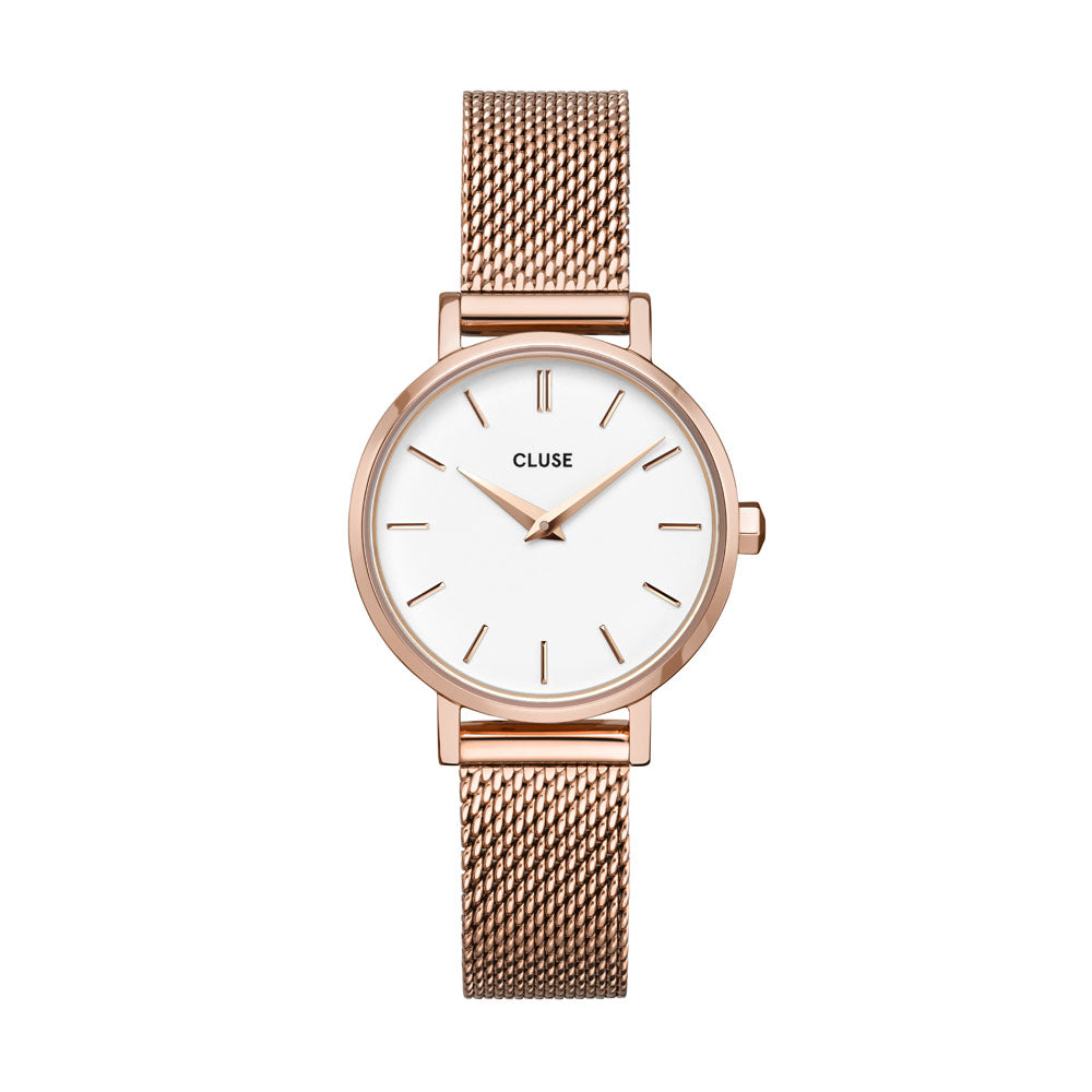 CLUSE Boho Chic Petite Mesh Rose Gold/White CW0101211003