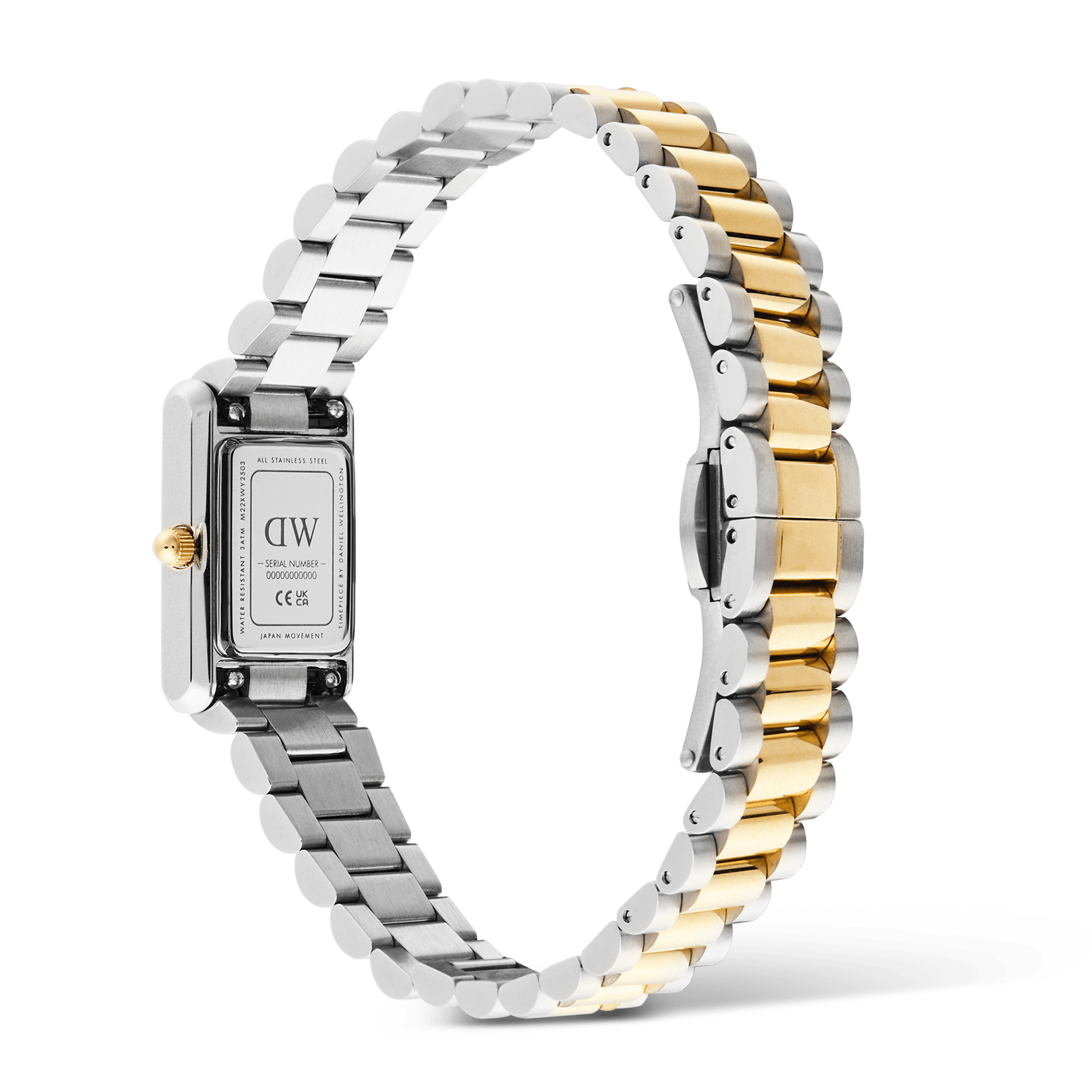 Daniel Wellington Bound Mini 3-Link Two Tone Gold