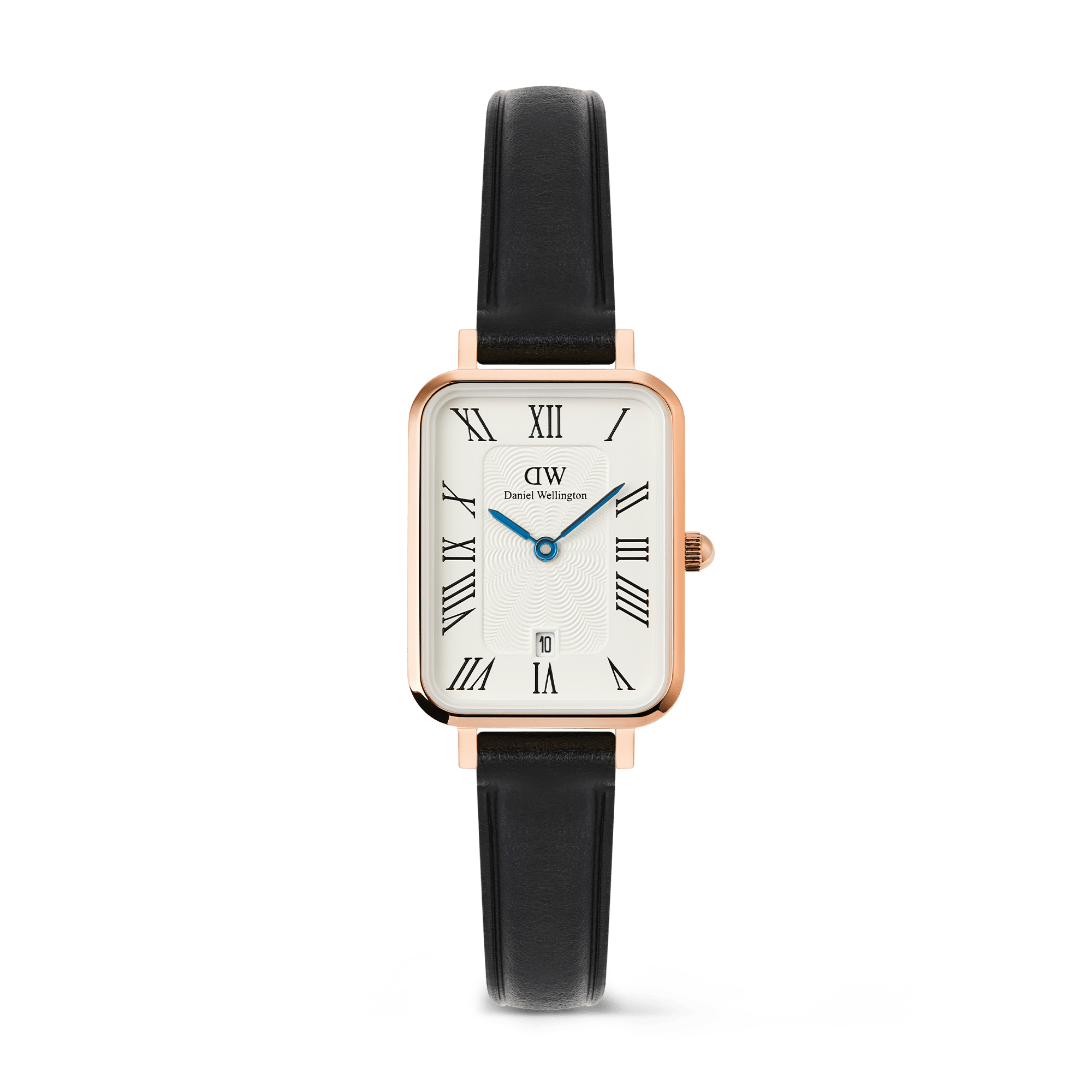 Daniel Wellington Quadro Roman Numerals Date Sheffield Rose Gold