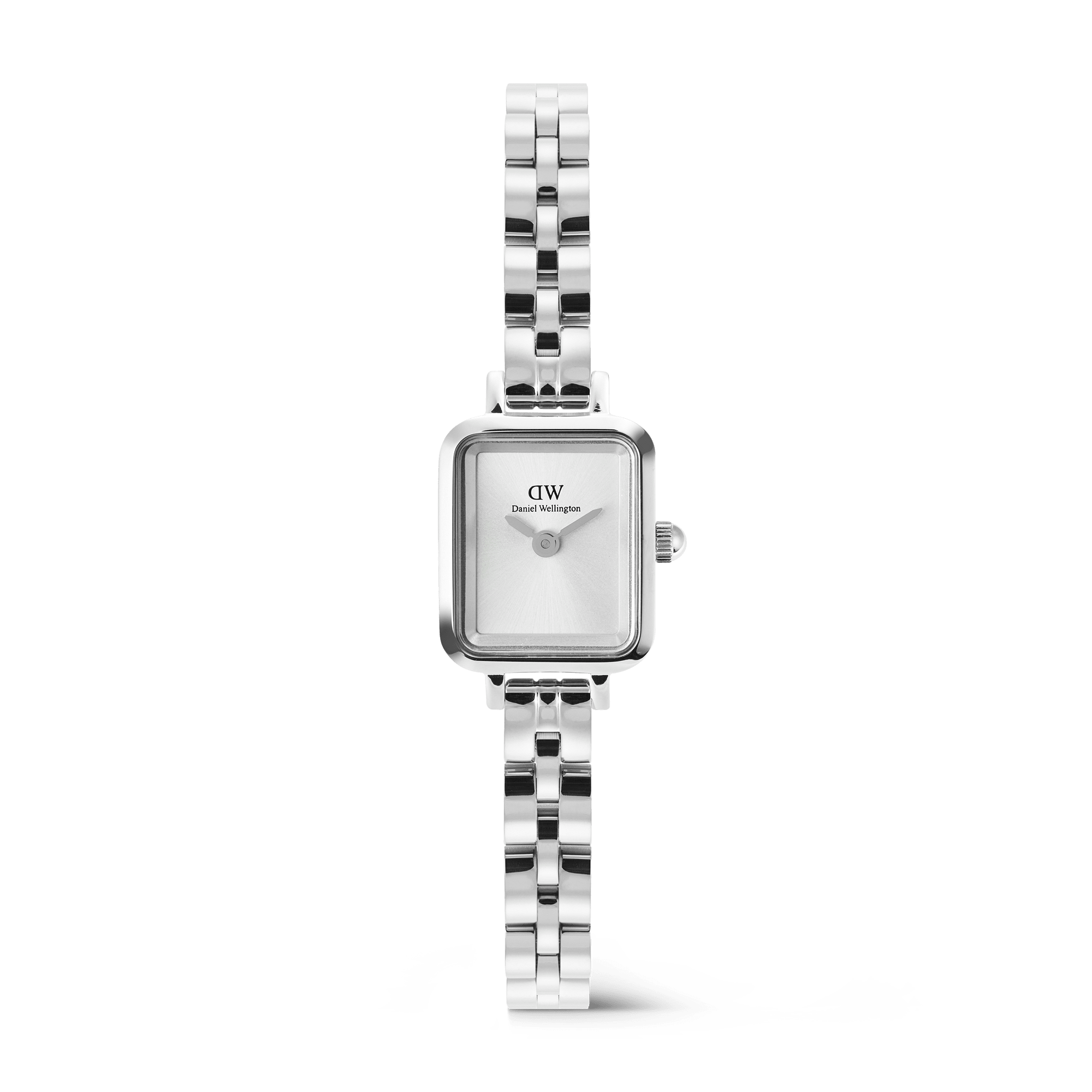 Daniel Wellington Quadro Mini Arch 3-link White Sunray Silver