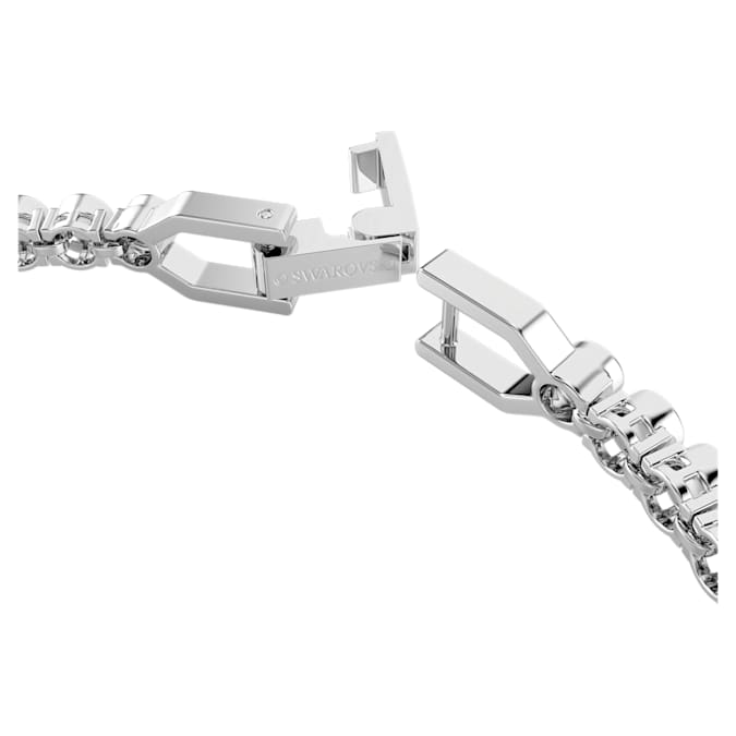 Swarovski Imber Emily Tennis bracelet, Round cut, White, Rhodium plated