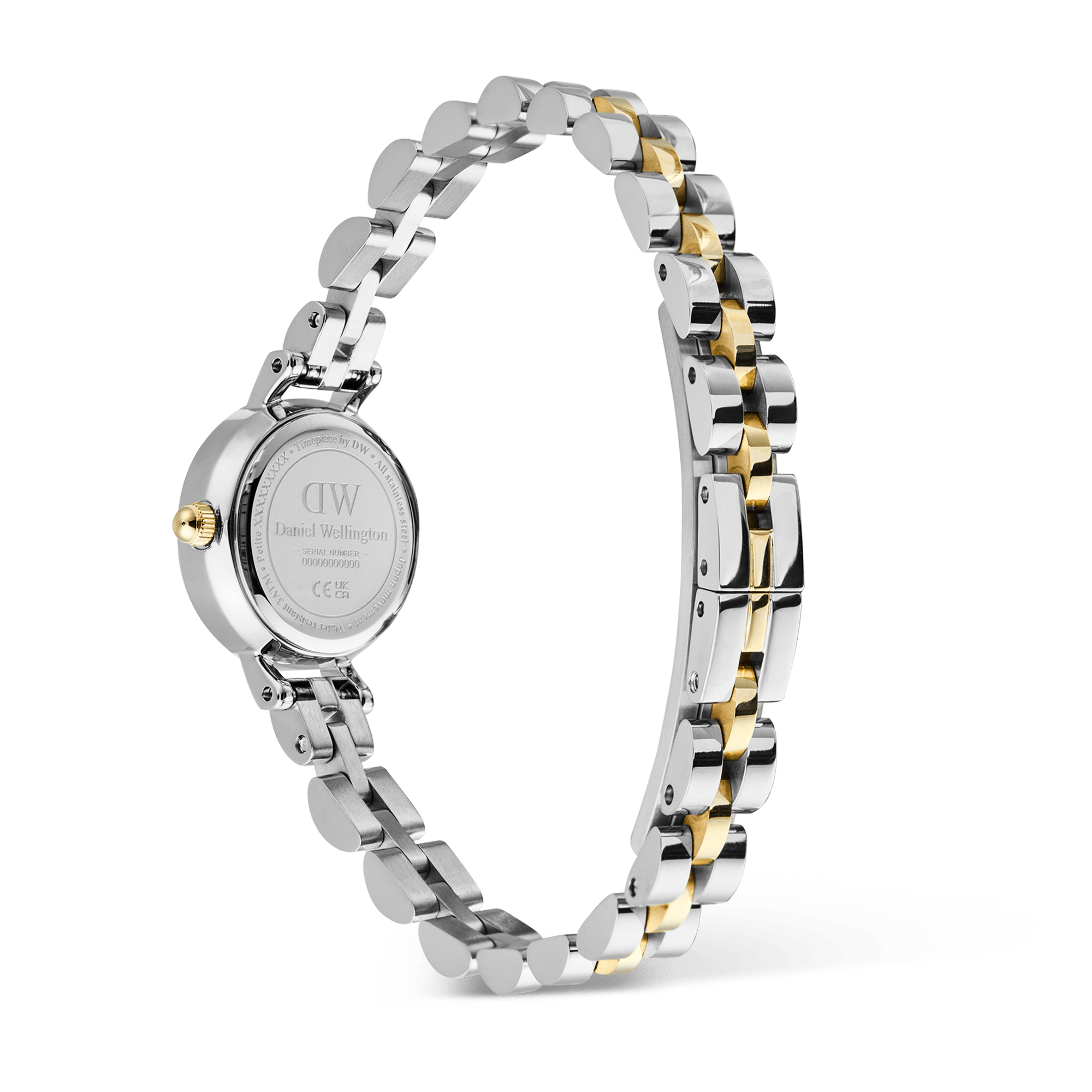 Daniel Wellington Petite Mini Arch 3-Link Two Tone Gold