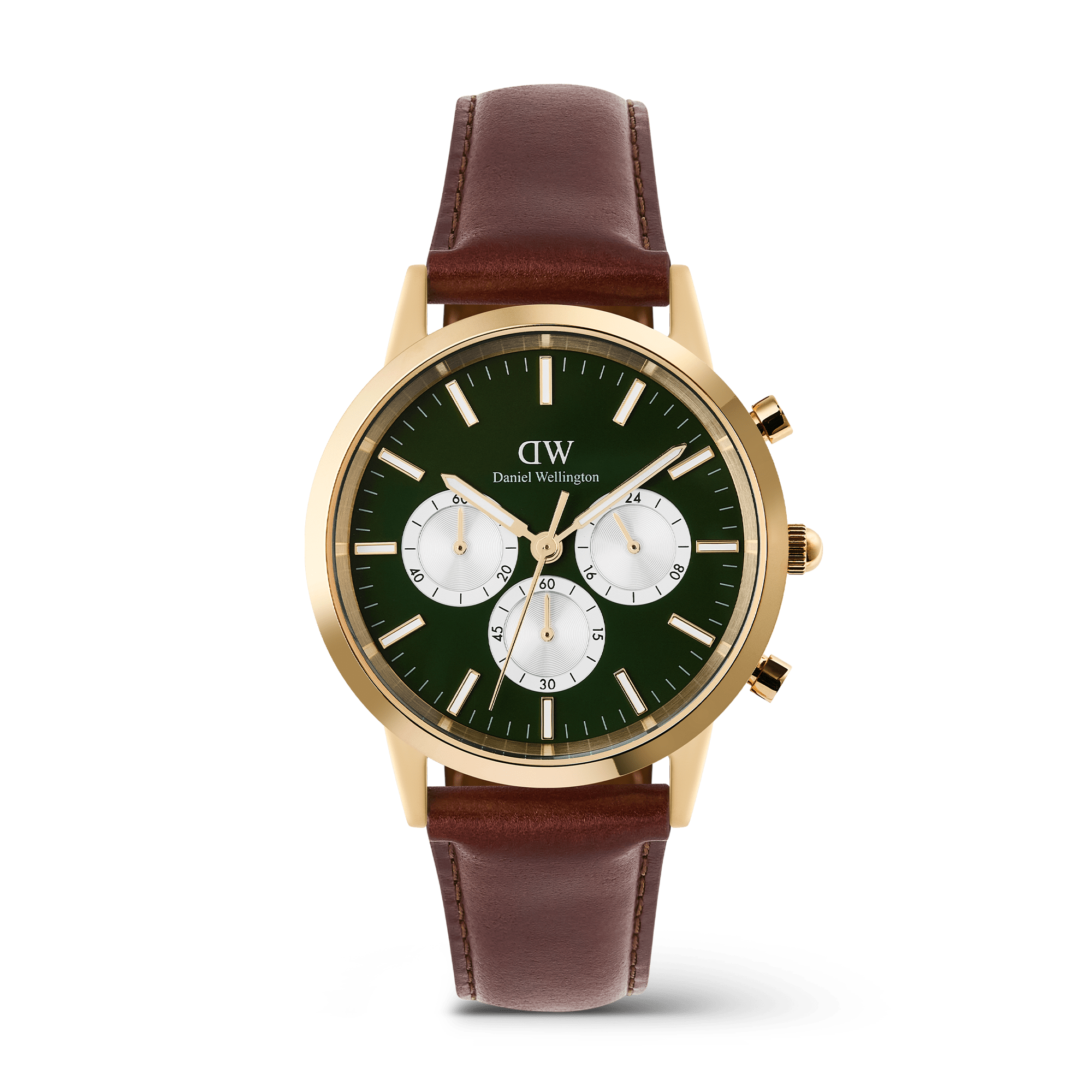 Daniel Wellington Iconic Chronograph  St Mawes Emerald Panda Gold