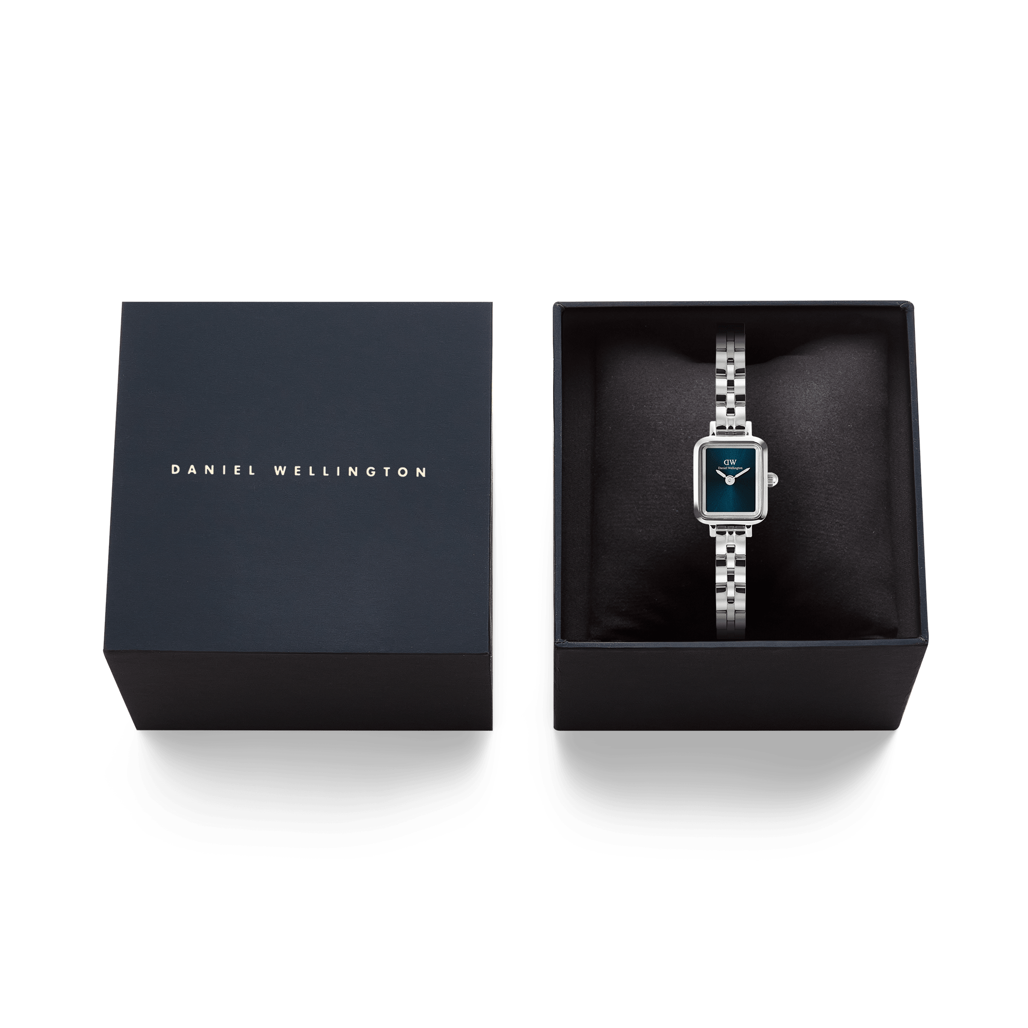 Daniel Wellington Quadro Mini Arch 3-link Arctic Sunray Silver
