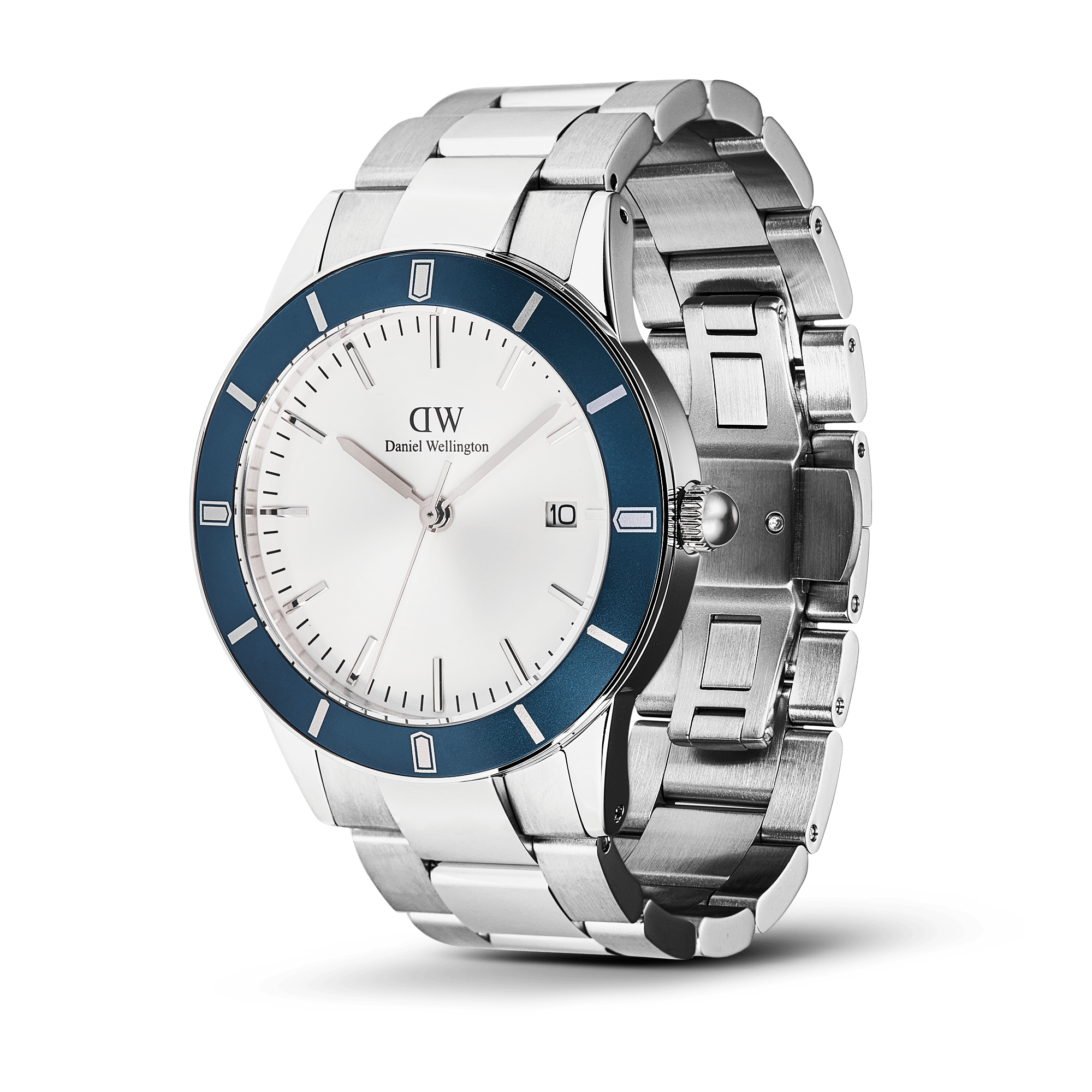 Daniel Wellington Iconic Paradigma Link Blue Bezel Watch