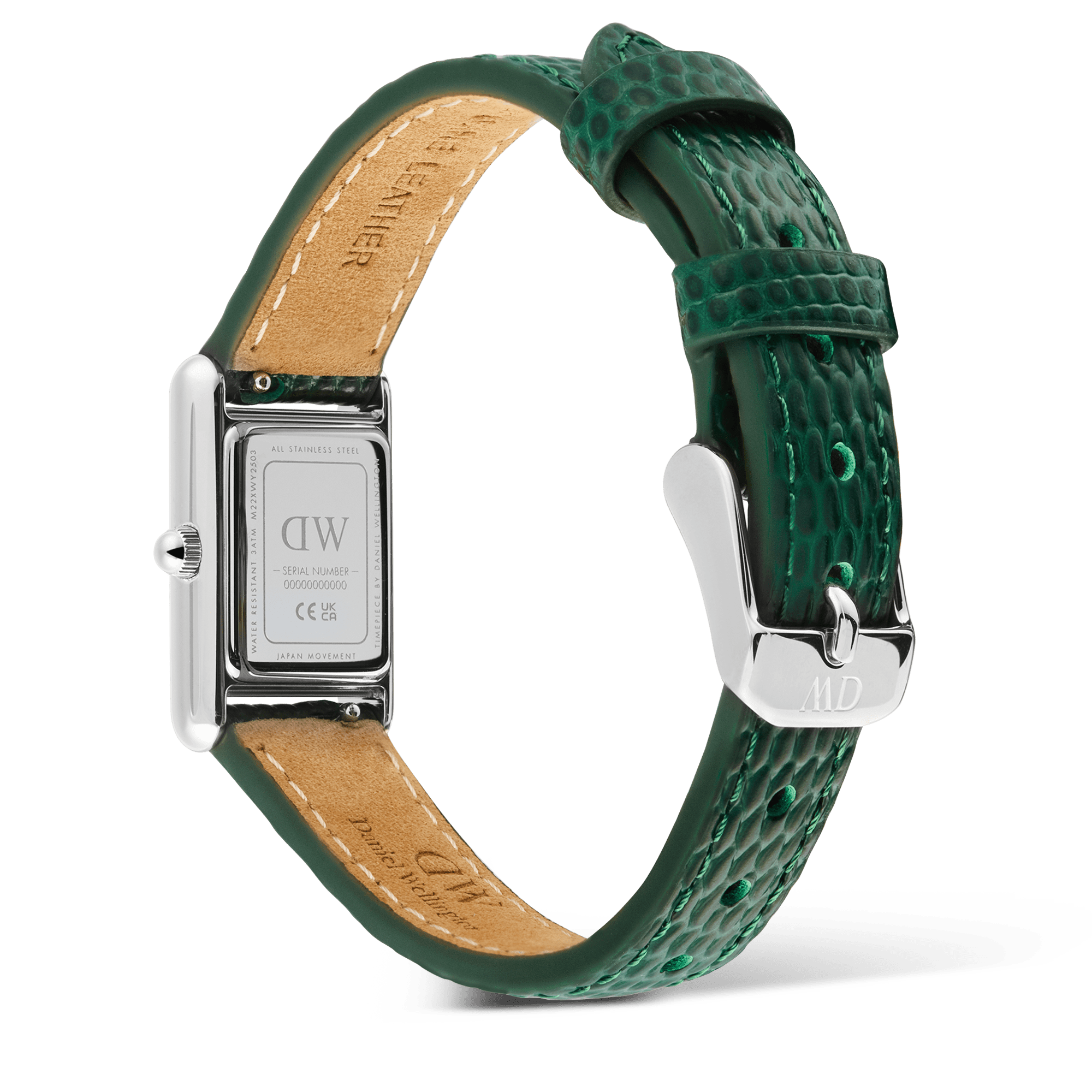 Daniel Wellington Bound Mini Green Lizard Silver