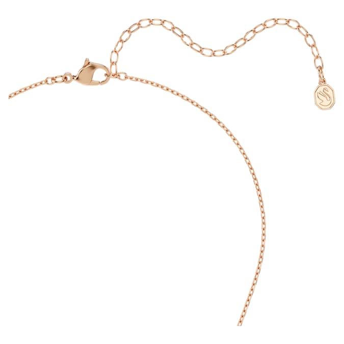 Swarovski Mesmera pendant, Marquise cut, White, 18K rose gold finish