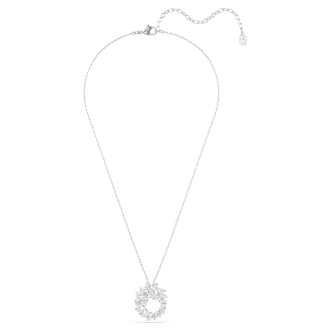 Swarovski Mesmera pendant, Marquise cut, White, Rhodium plated