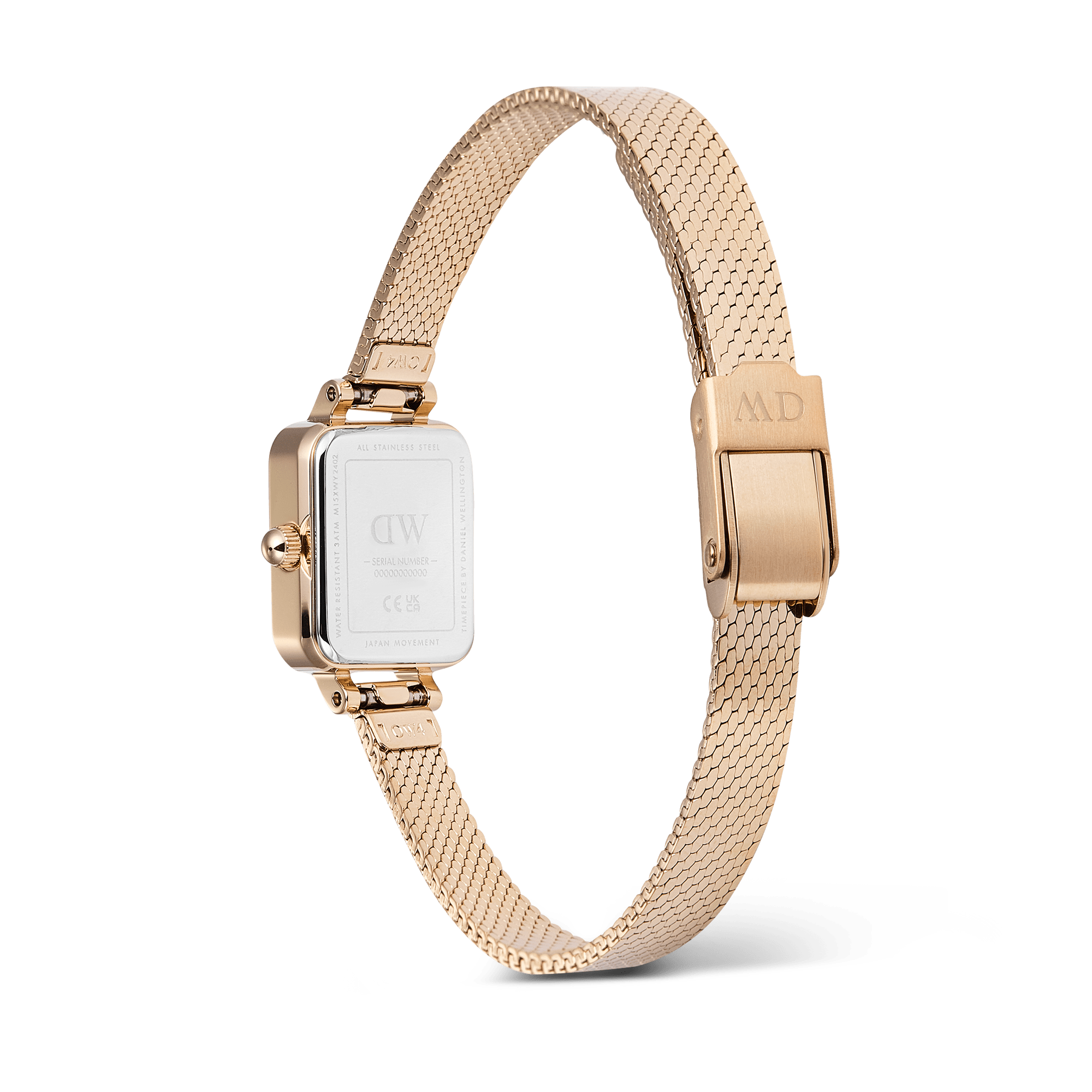 Daniel Wellington Quadro Mini Reflection Rose Gold Watch