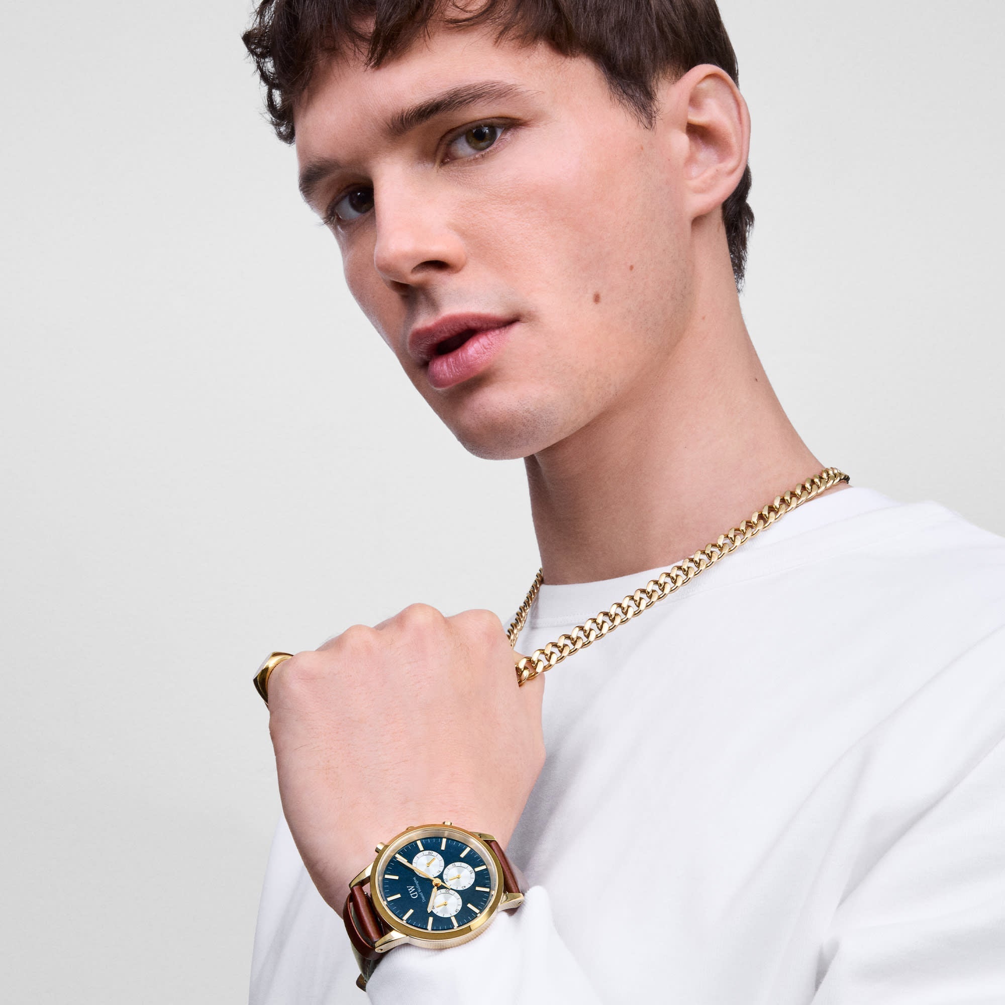 Daniel Wellington Iconic Chronograph St Mawes Arctic Panda Gold