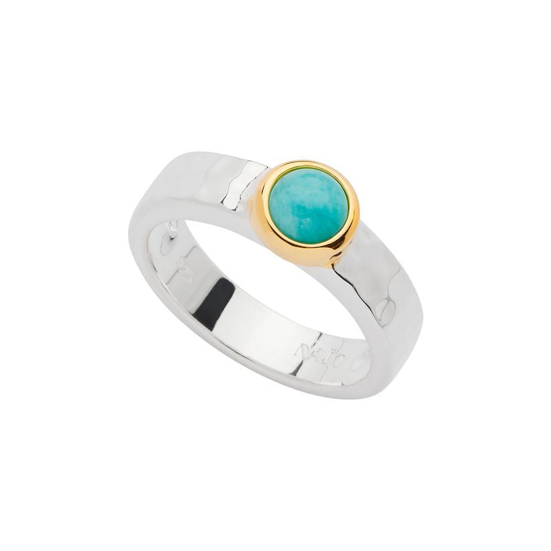 Najo Solace 2-Tone Amazonite Ring - Medium