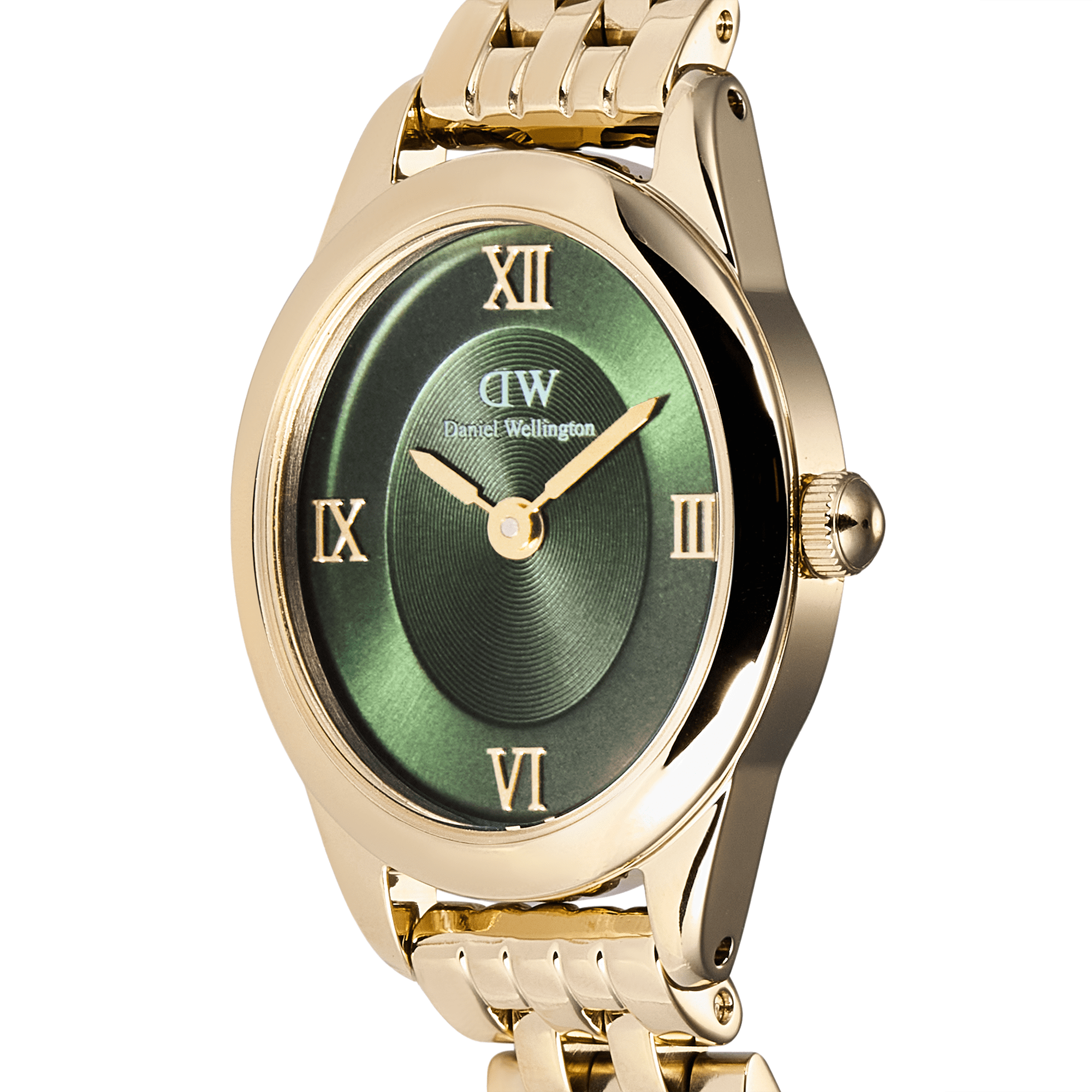 Daniel Wellington Ophelia Mini Emerald Gold Watch