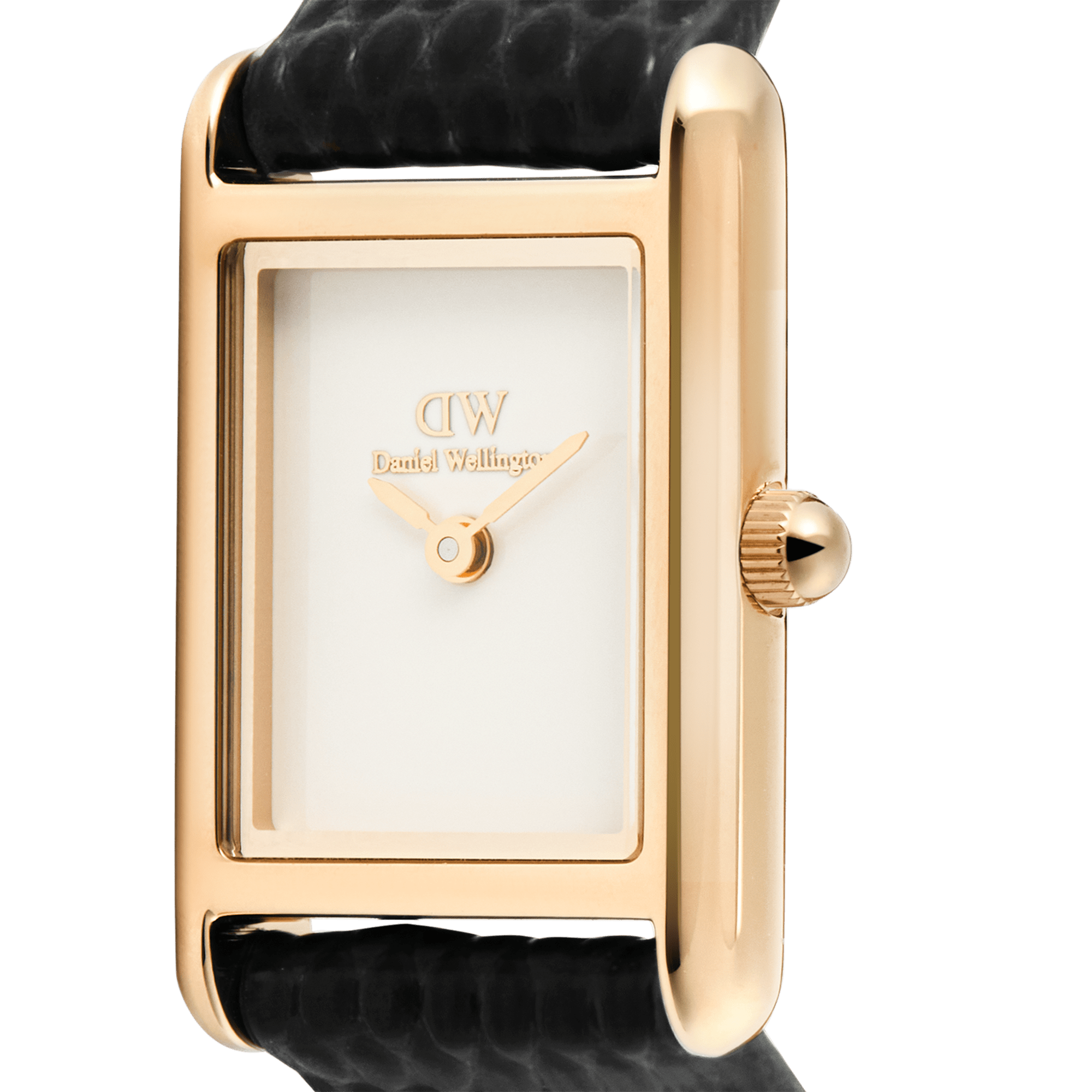 Daniel Wellington Bound Mini Black Lizard Rose Gold
