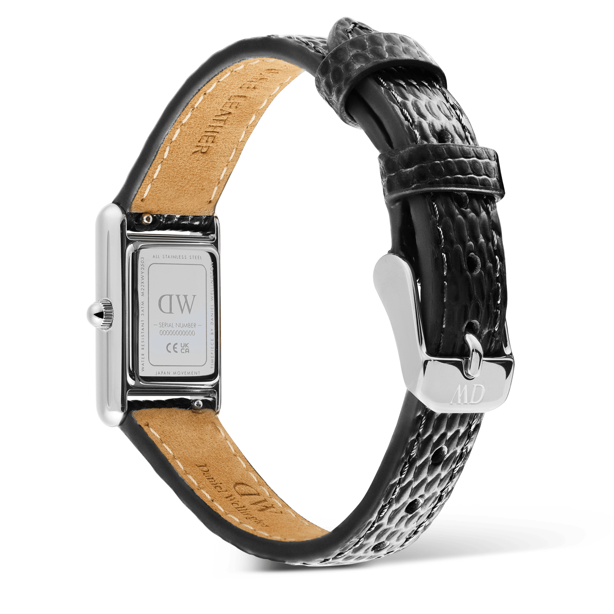 Daniel Wellington Bound Mini Black Lizard Silver