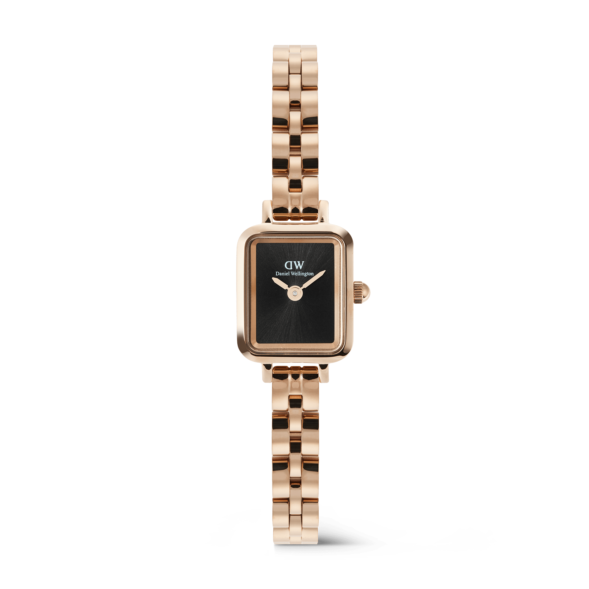 Daniel Wellington Quadro Mini Arch 3-link Onyx Sunray Rose Gold