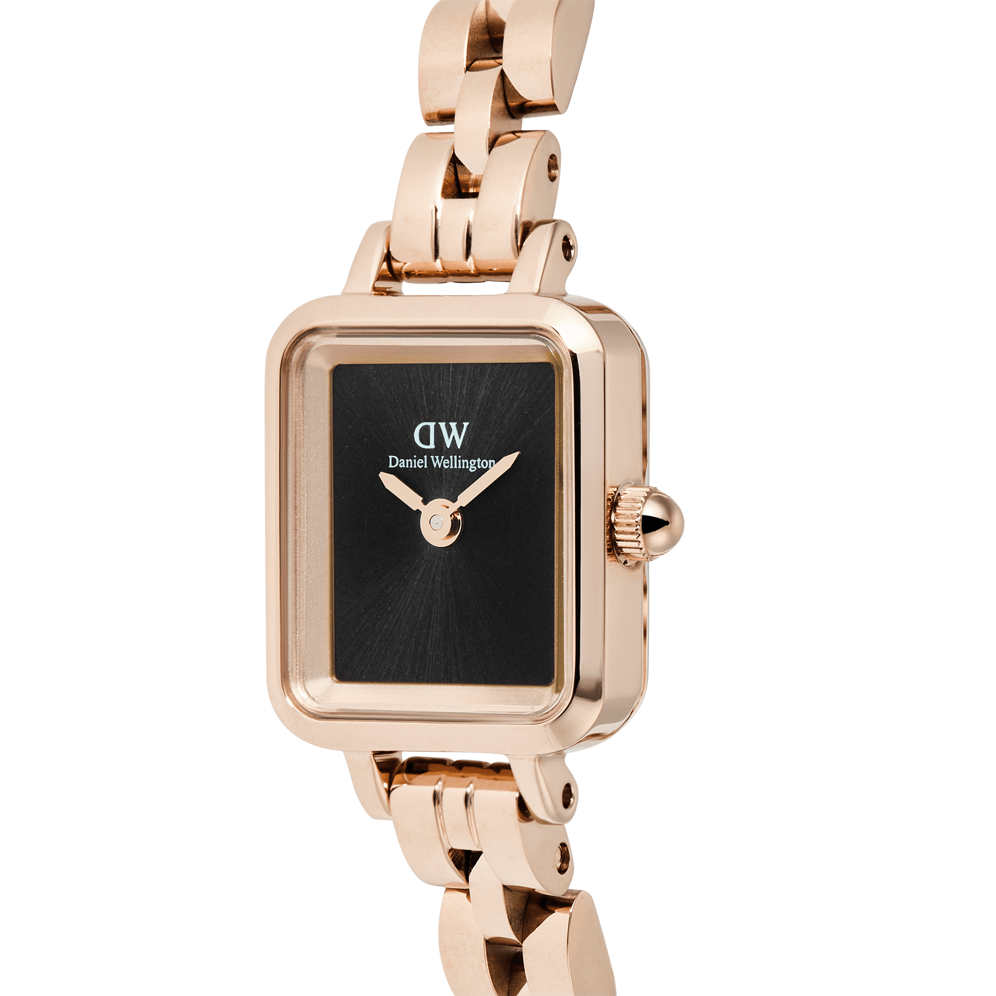 Daniel Wellington Quadro Mini Arch 3-link Onyx Sunray Rose Gold