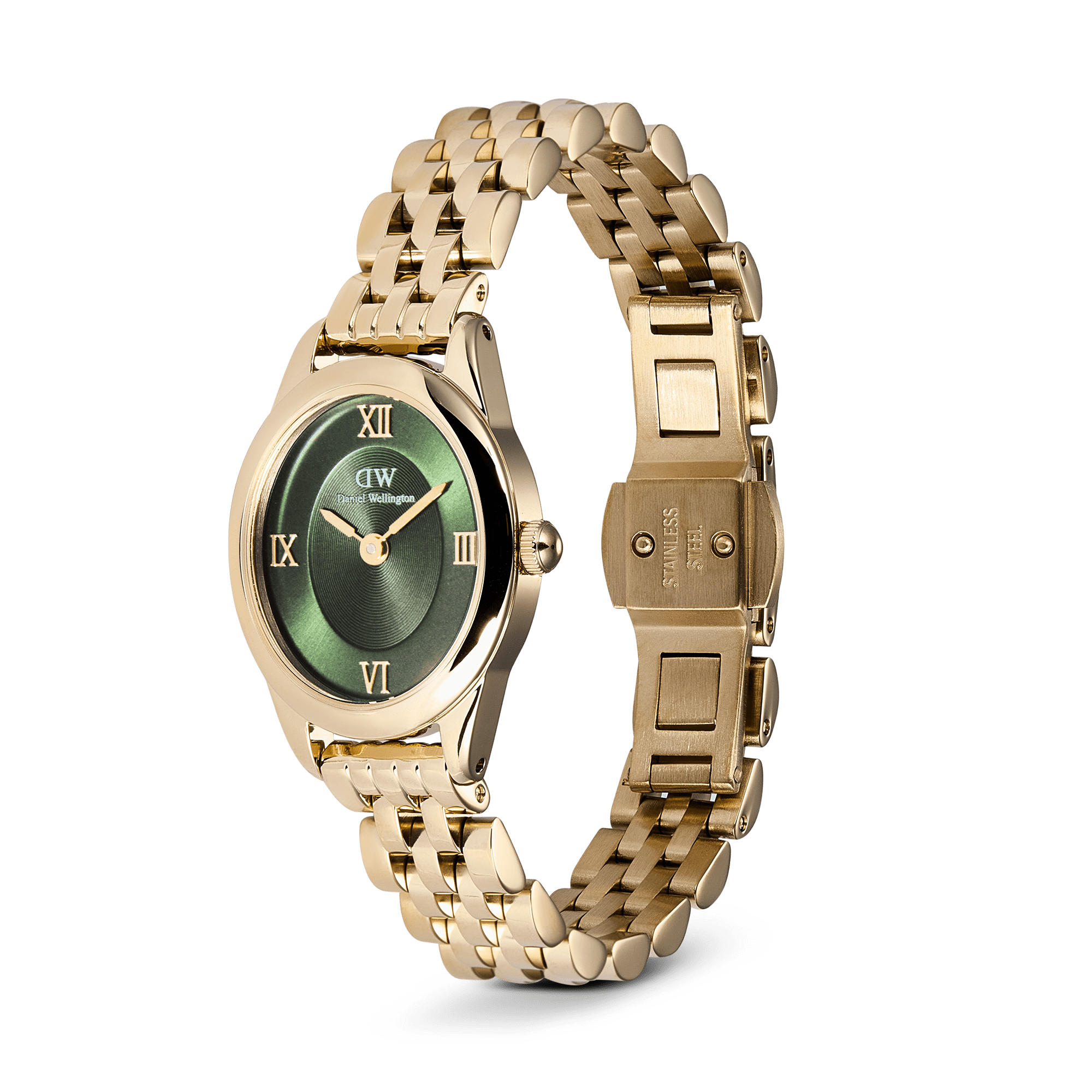 Daniel Wellington Ophelia Mini Emerald Gold Watch