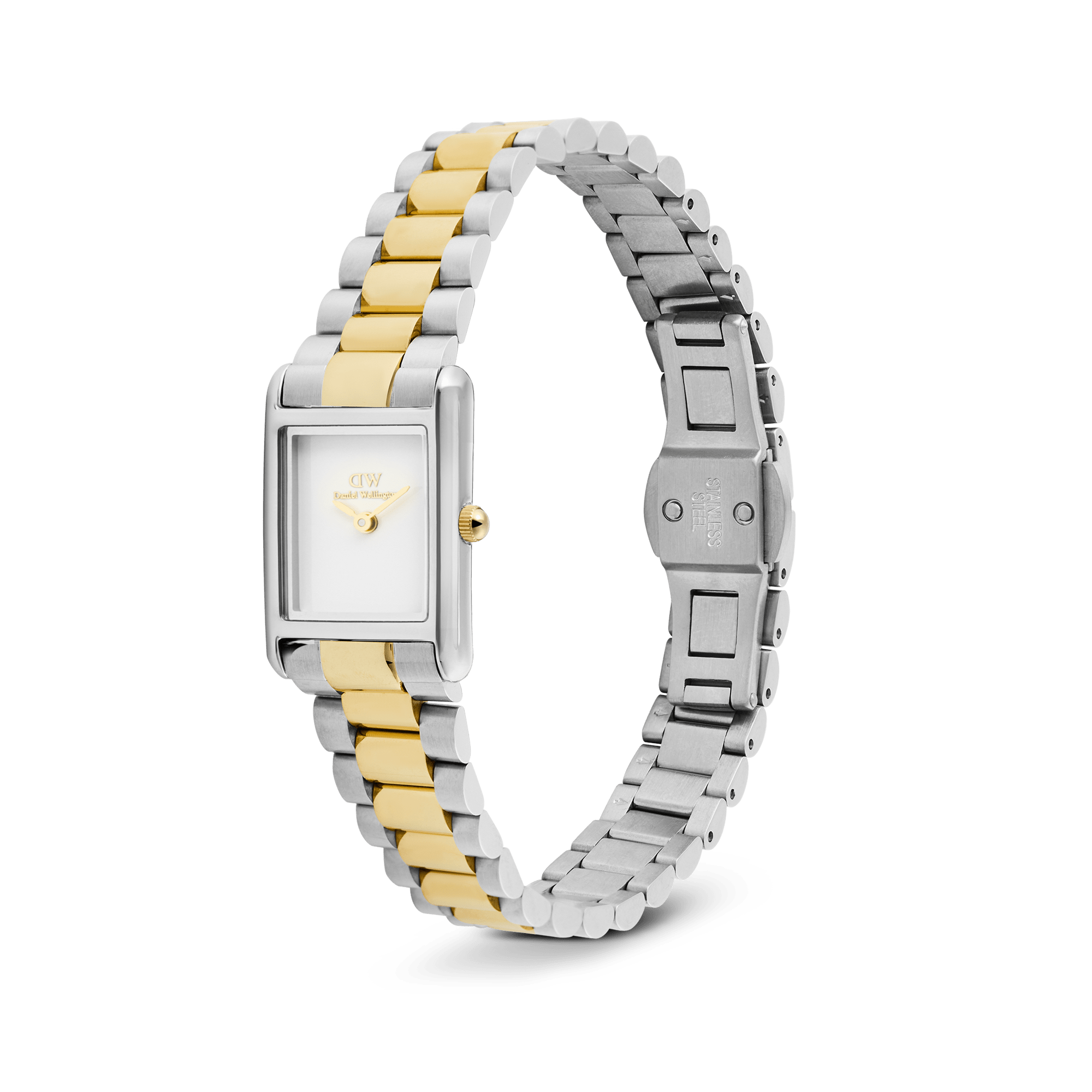 Daniel Wellington Bound Mini 3-Link Two Tone Gold