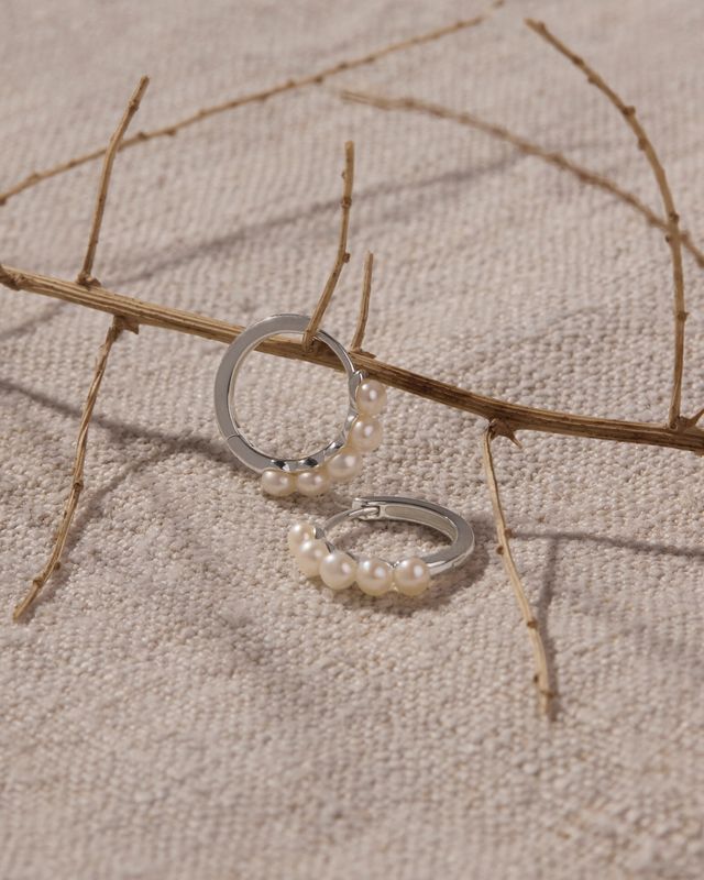 Najo Mermaid Pearl Earring - Sterling Silver