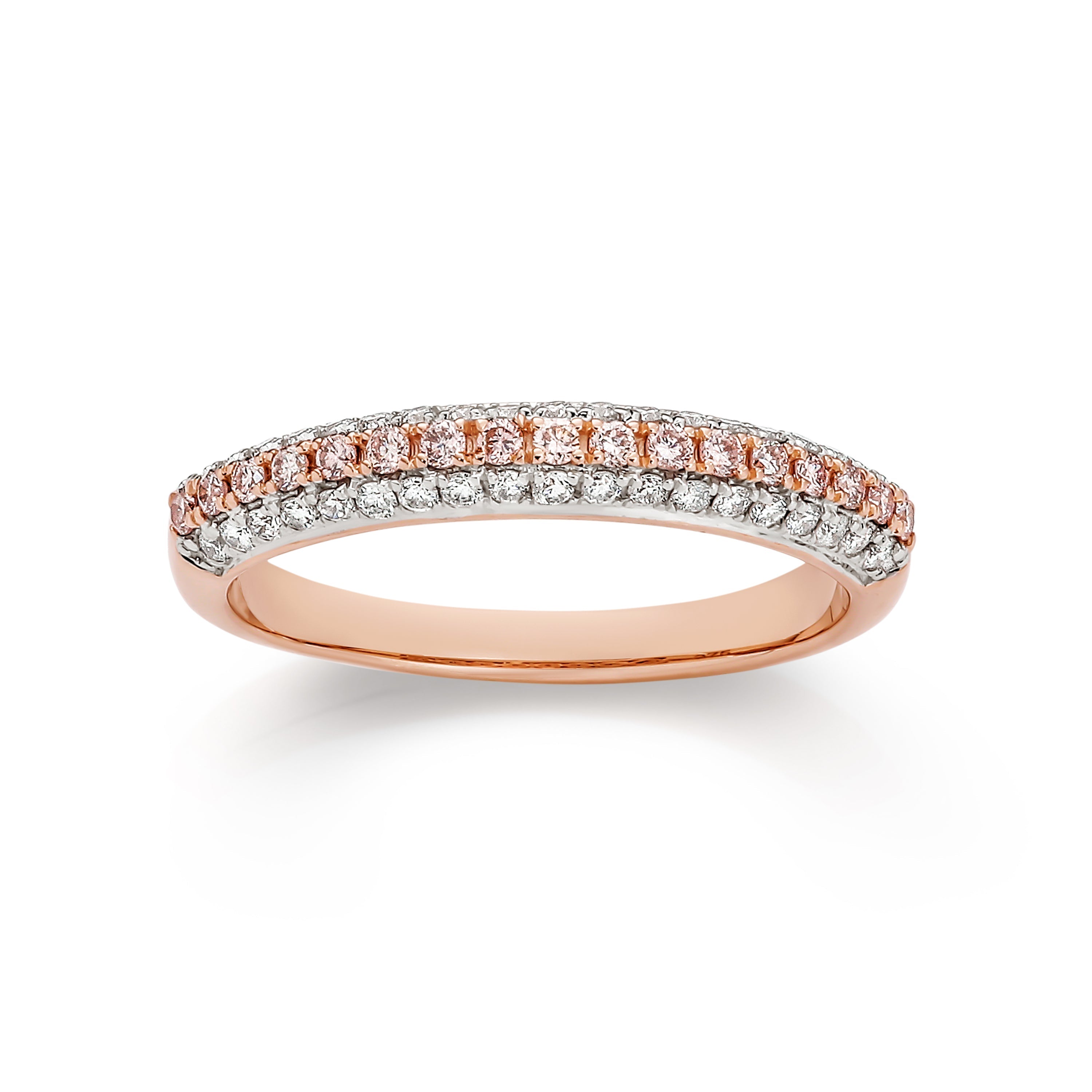 9ct rose gold 0.50ct Natural Australian Pink Diamond ring